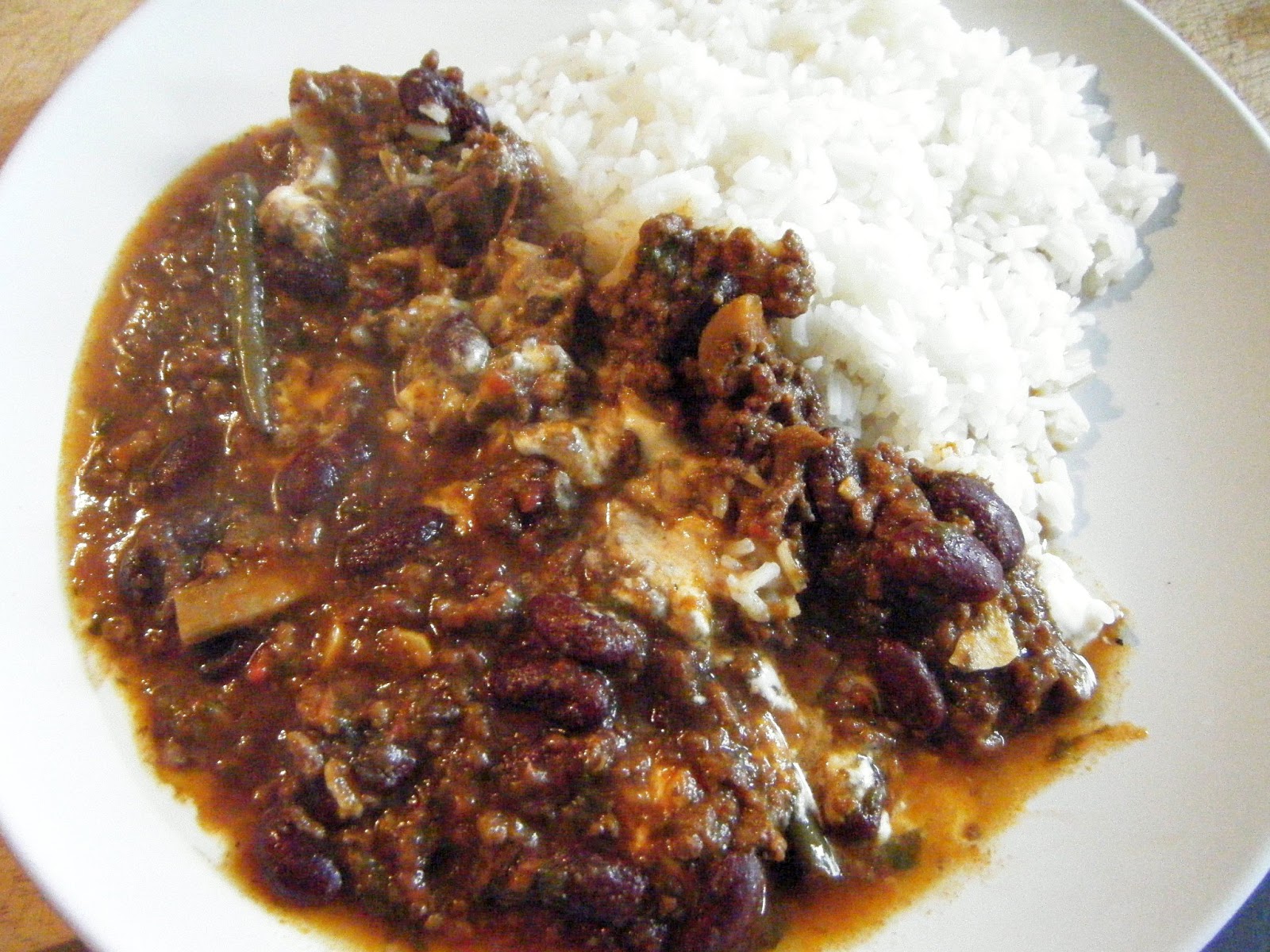 Thomas Yaeger's Transcendental Kitchen Ground Beef Chilli with Kidney