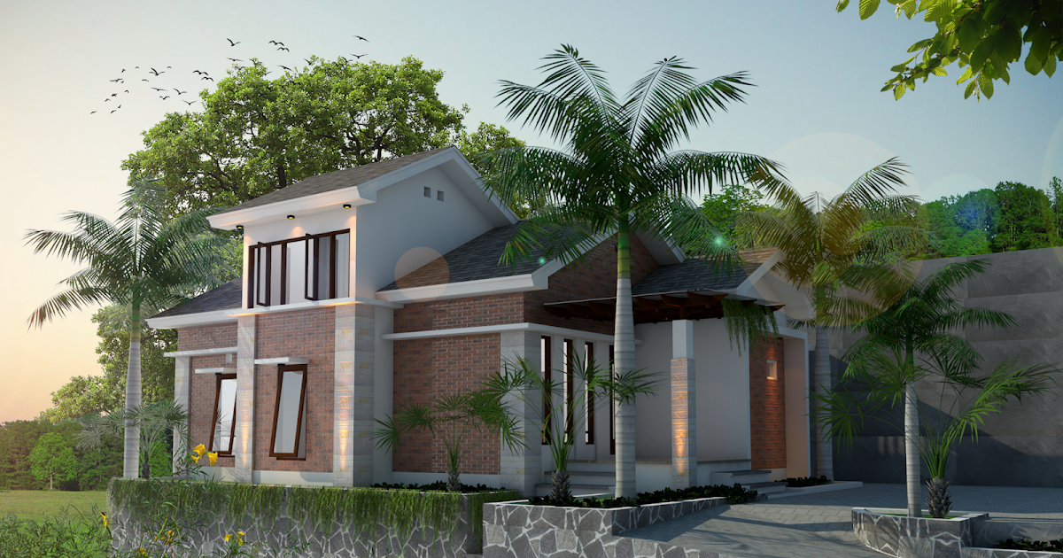 42 Fasad rumah minimalis dengan batu alam