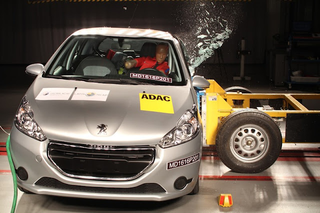 Novo Peugeot 208 2017 - teste de segurança