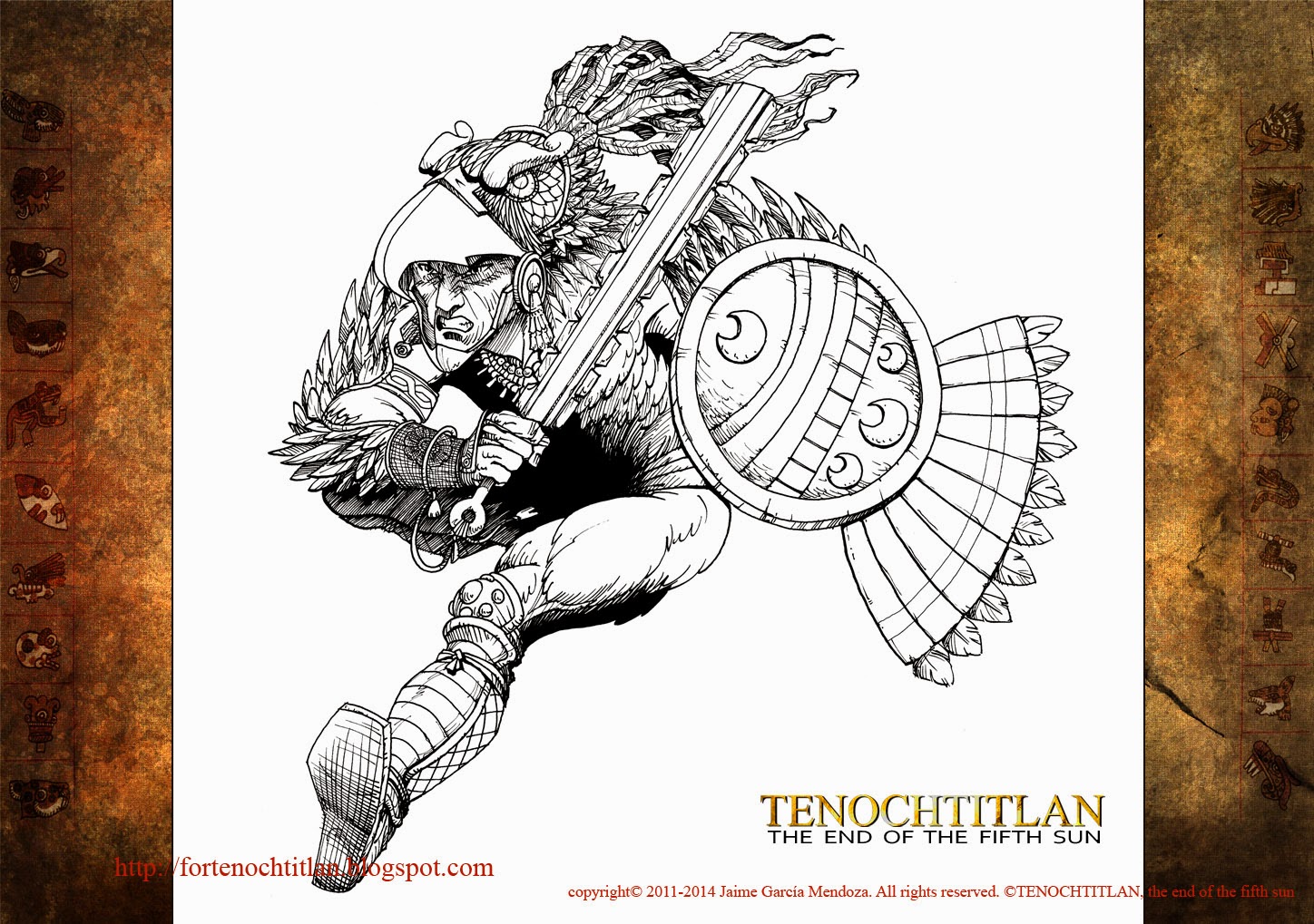For Tenochtitlan, relation of a graphic novel: The Eagle Warrior to Ink / Guerrero  Águila Entintando