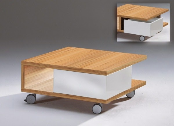 Coffee table on castors &#8211; 40 cool designs!