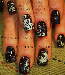 nail nails goddess moon stars weed rasta star tutorial moses robin purple designs silver daisy greek jane moons simple mother