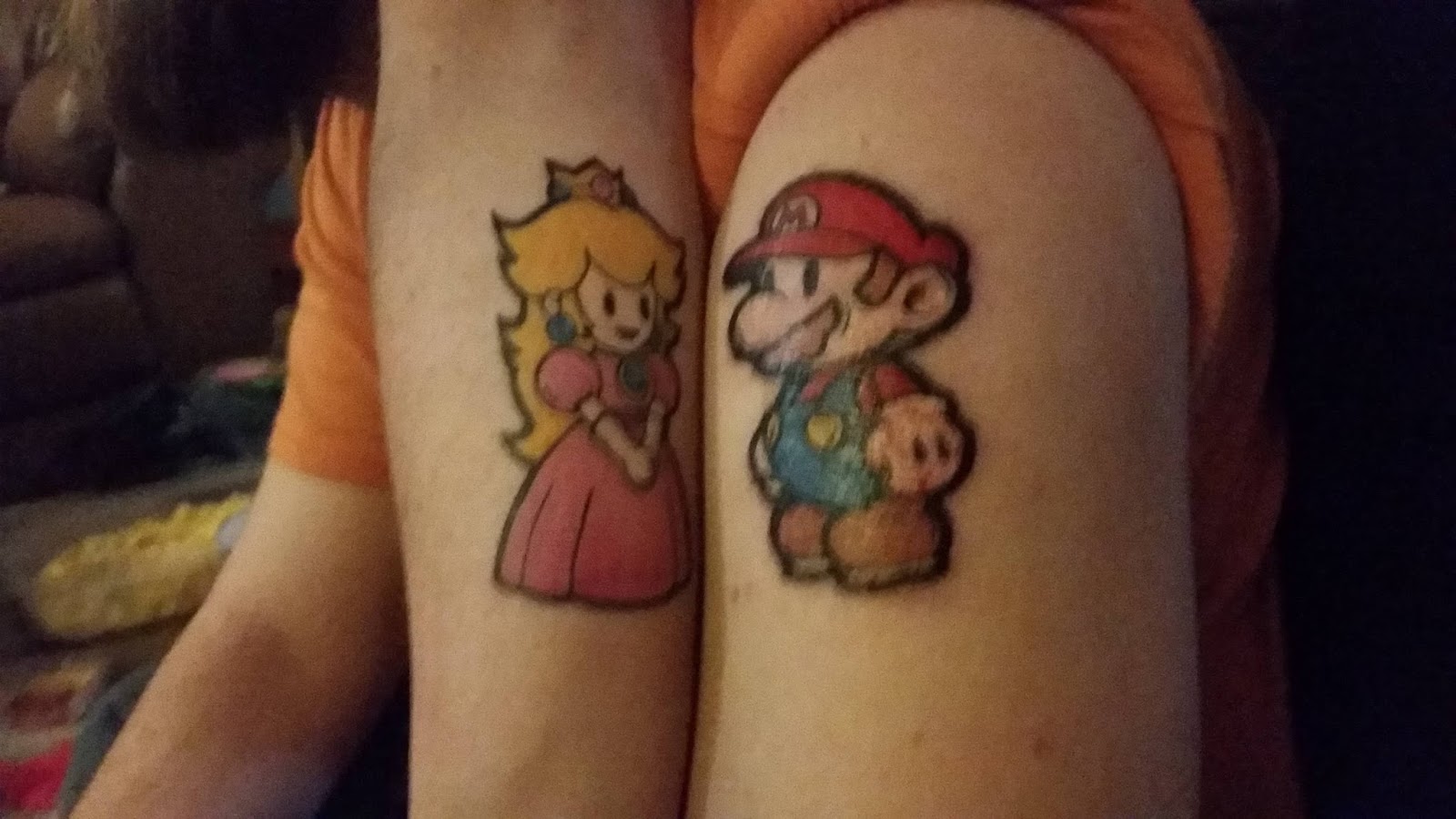 Tatuaje para parejas de Mario Bros | Fotos de Tatuajes
