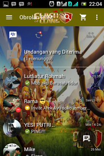 BBM Mod Tema Clash Of Clans COC Apk BBM Mod Tema Clash Of Clans COC Apk