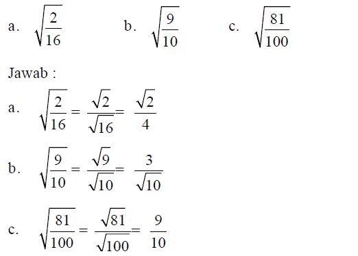 Sifar-sifat Bentuk Akar, Cara dan Contoh Soal Menyederhanakan Bentuk
