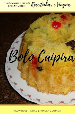 Receita de bolo caipira