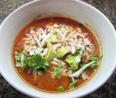 Low fat Version of Chicken Enchilada Soup Recipe