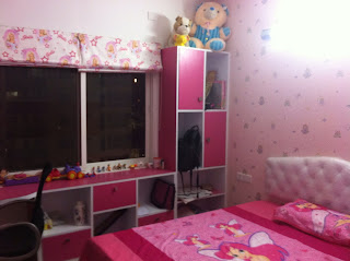 Kids Room in Pink with Study table