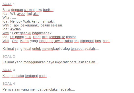 Berikut ini pernyataan yang tidak benar dalam bernegosiasi adalah