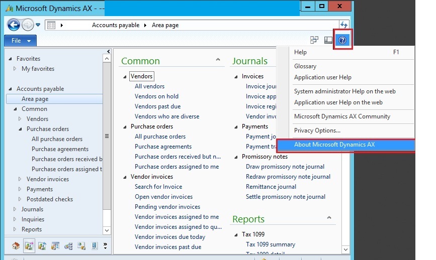 How to check you current version of Microsoft Dynamics AX - Microsoft  Dynamics AX Community