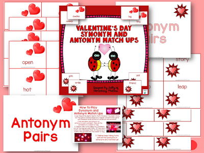 Synonyms and Antonyms Valentine's Day