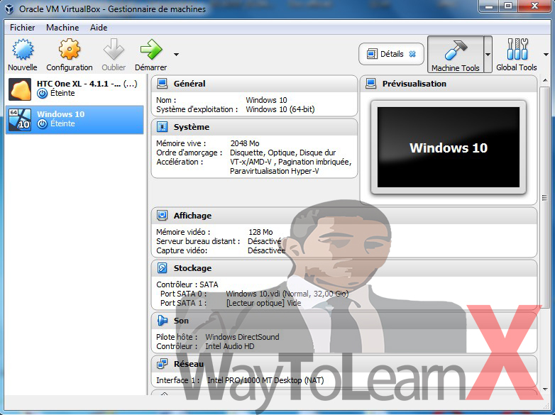 Comment installer windows 10 dans virtualbox