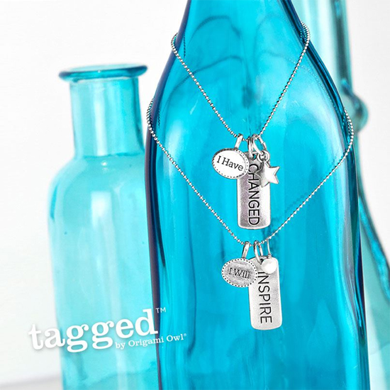 I Will Inspire Tagged Necklace by Origami Owl from StoriedCharms.com