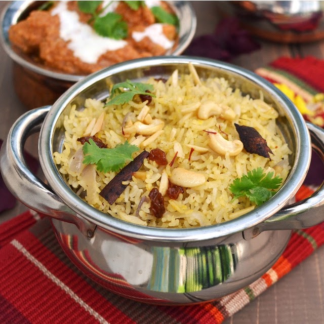 Zafrani Pulao/ Saffron Rice/ Hyderabadi Zafrani Pulao