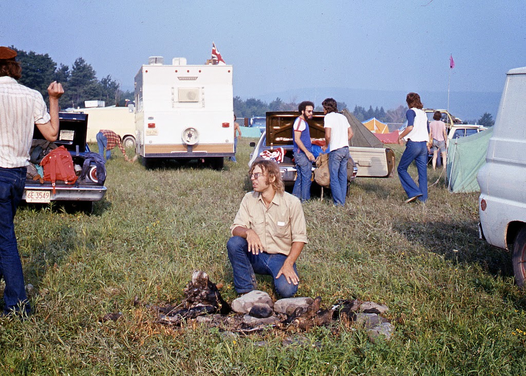 Cool Pictures of Fans at 1973 Summer Jam Rock Festival at Watkins Glen