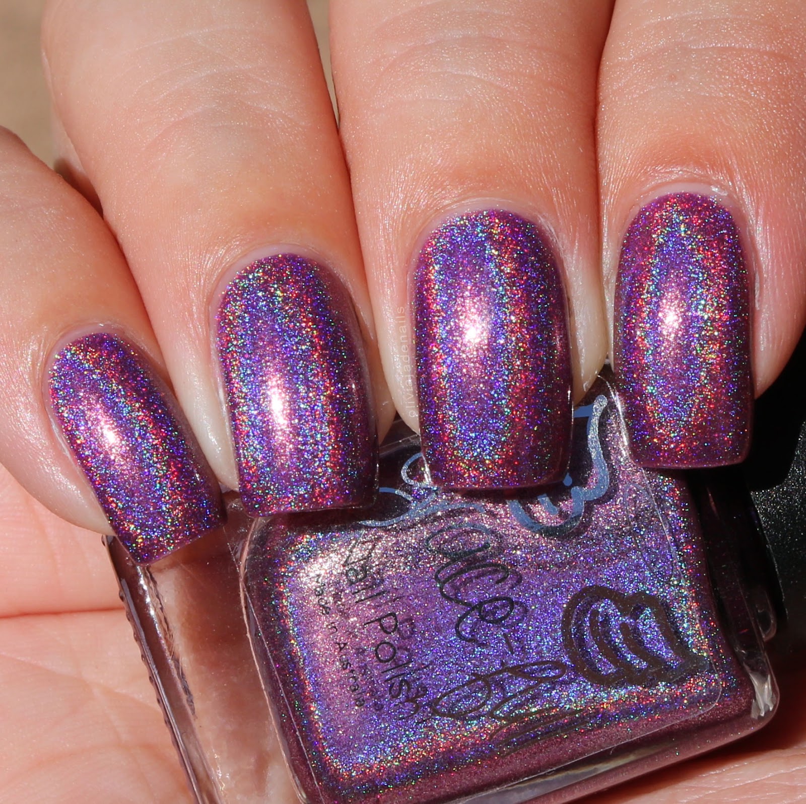 Grace-full Nail Polish Purple Lotus swatched by Olivia Jade Nails