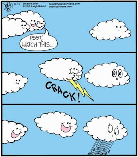 Funny Cloud Prank Cartoon Image