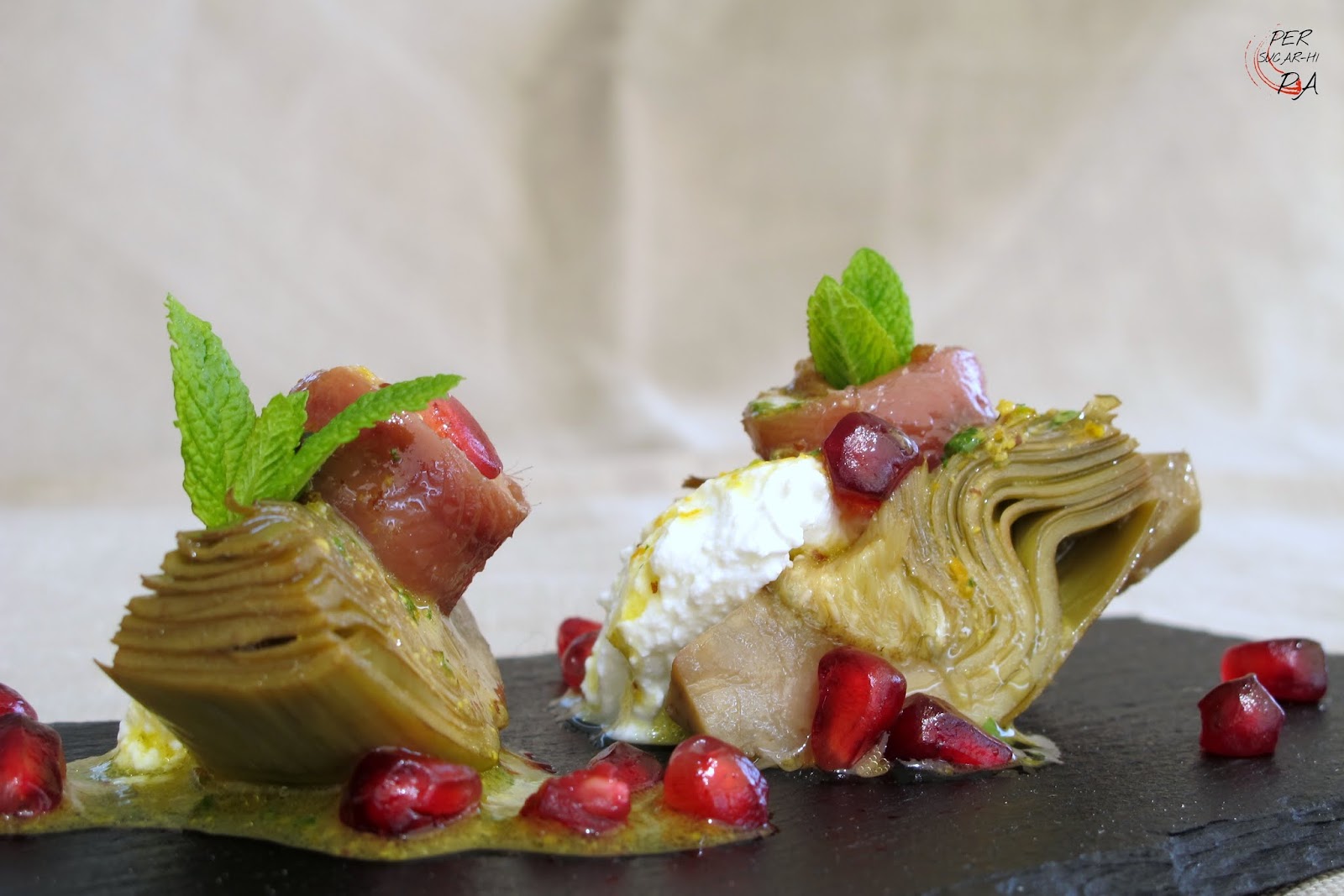 Alcachofas confitadas