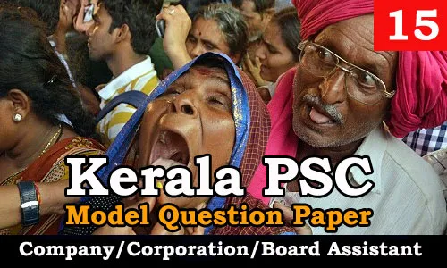Model Question Paper Company Corporation Board Assistant - 15