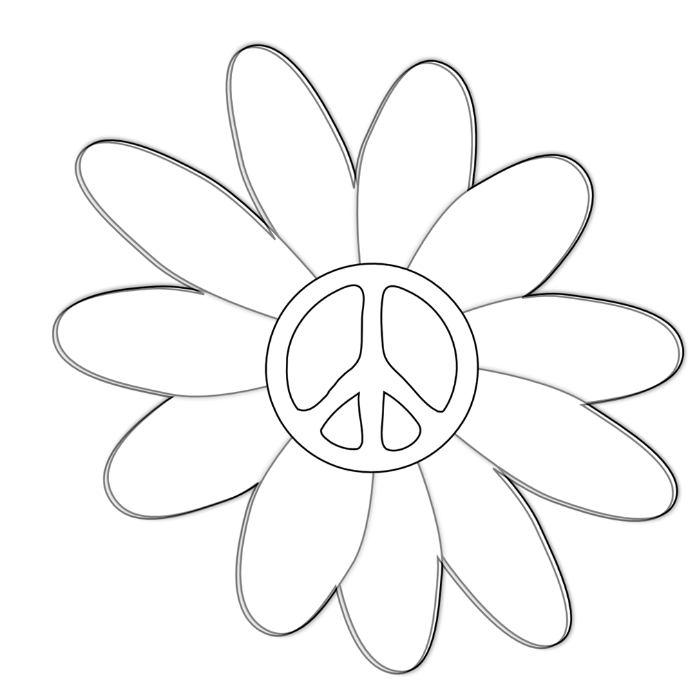 clipart images black and white flower - photo #30