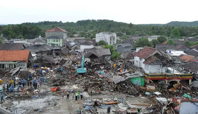 Foto Dampak Tsunami Banten