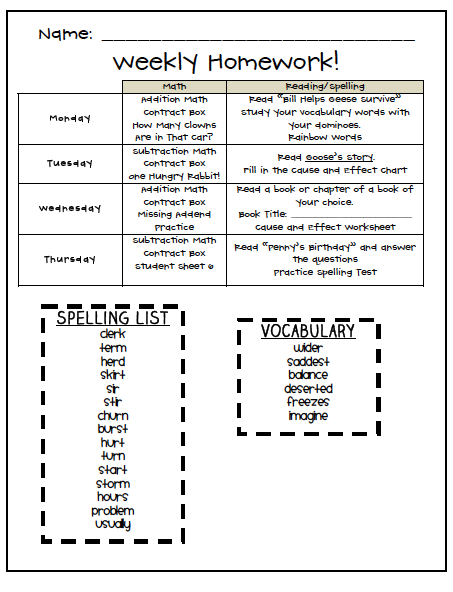 homework-packets-for-2nd-grade