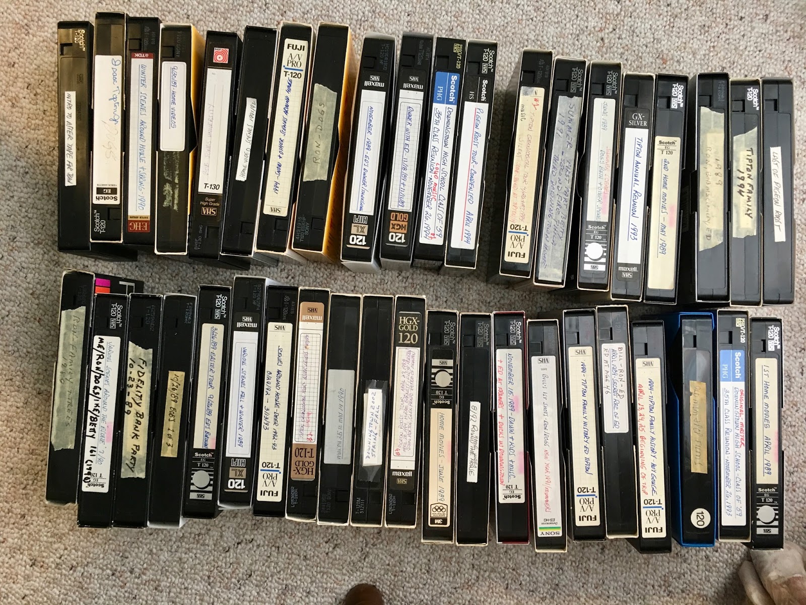 VHS Tapes To Digital