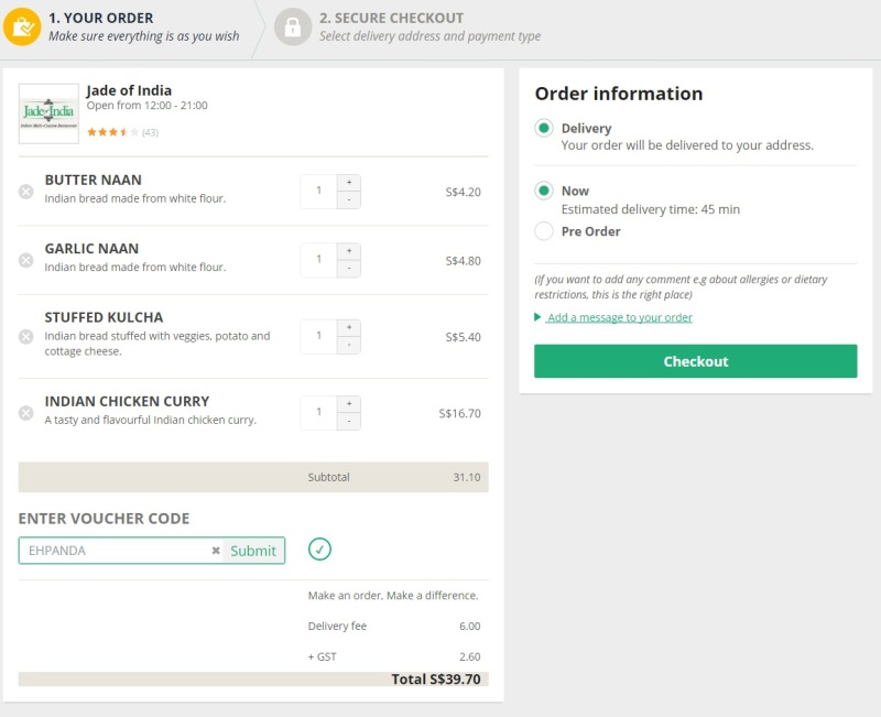 MaoMao Eats! ShopBack Dine at home with FoodPanda discount codes and
