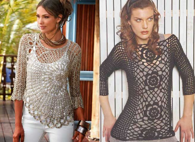 blusas tejidas a mano