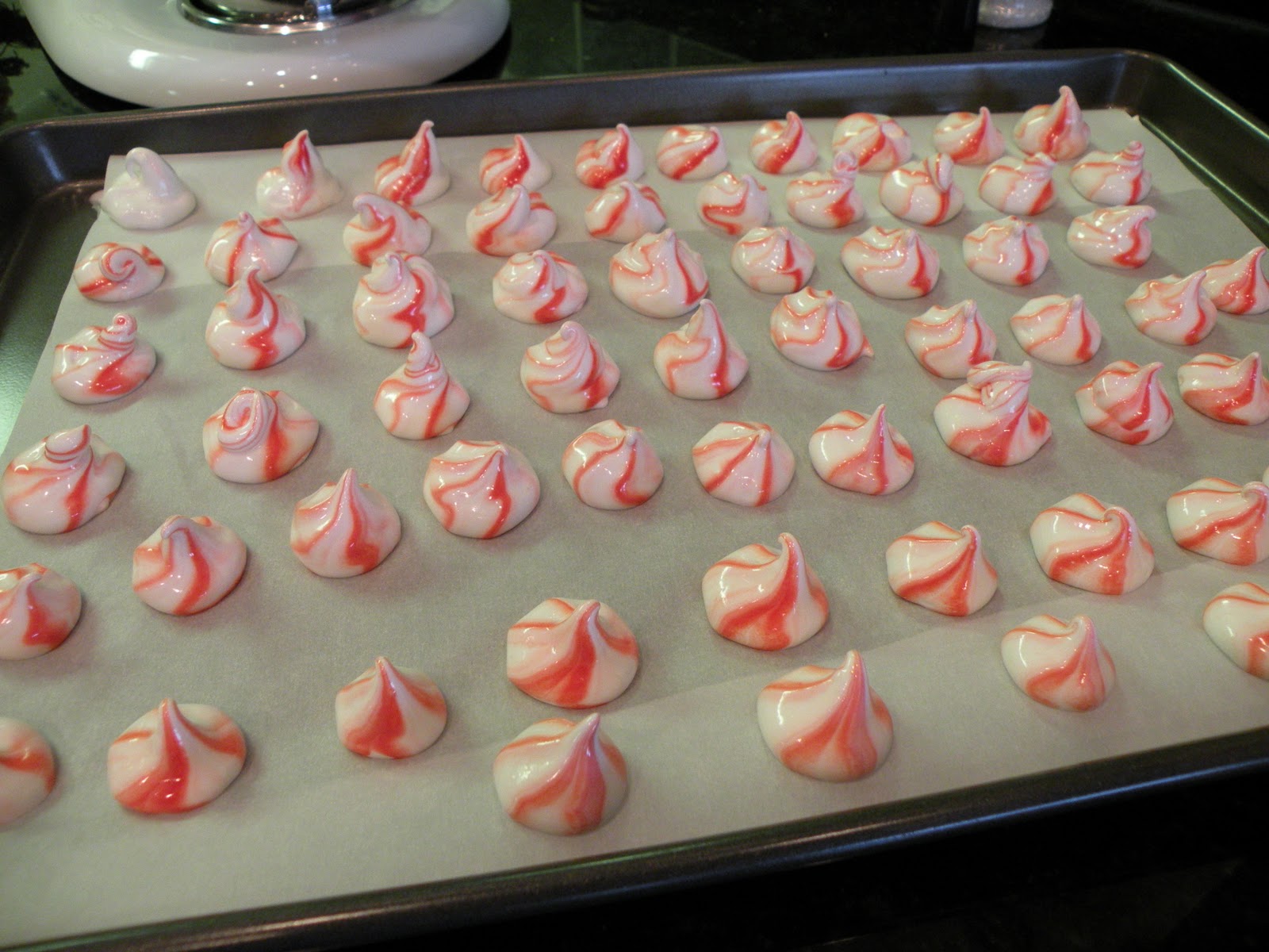 Chickadee Home Nest Candy Cane Meringue Kisses