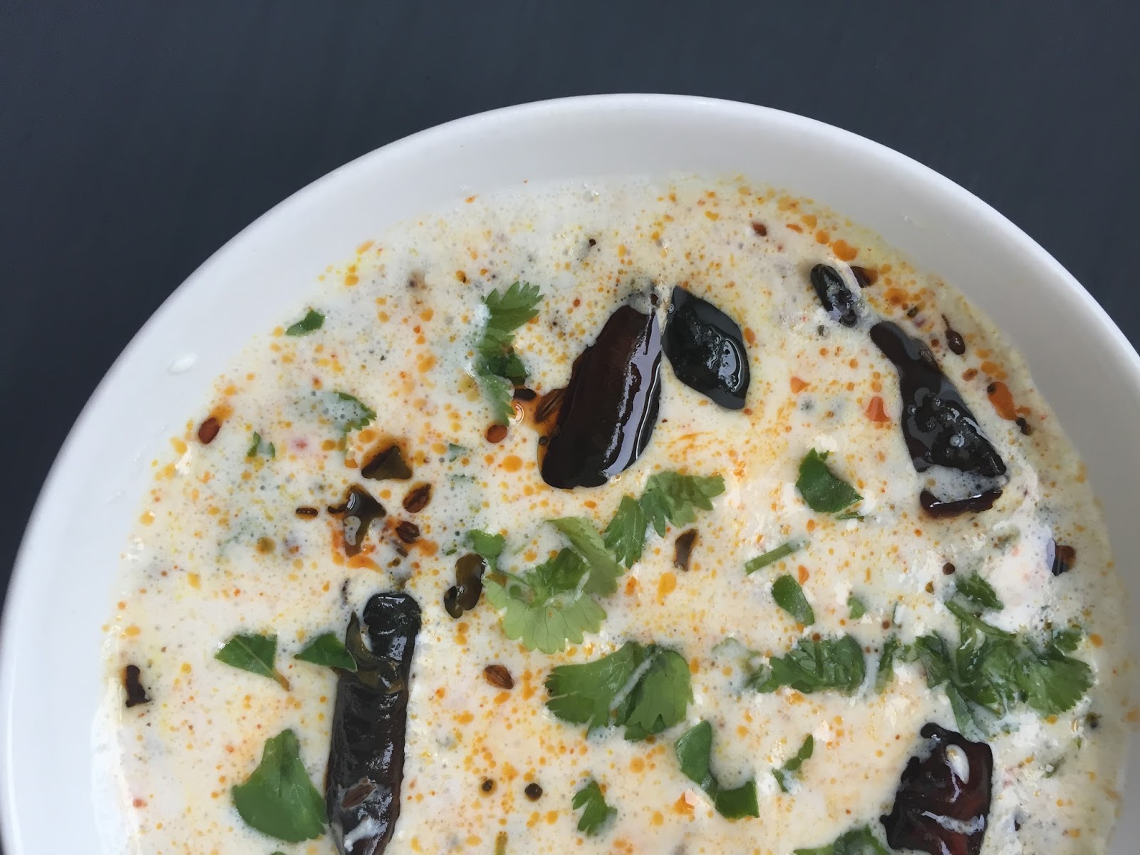 Majjiga charu (Seasoned Yogurt) For a Healthy Lifestyle Veggibites