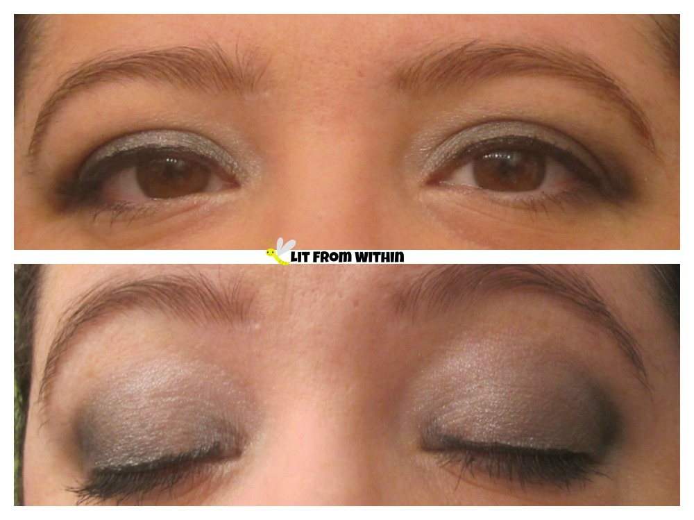 Black/Silver smoky eye with Borghese Eclissare Five Shades Of Sultry