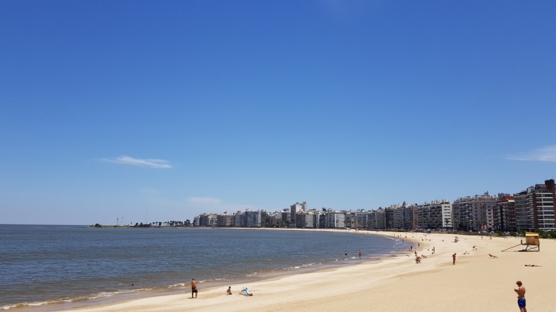 O que fazer em Montevidéu: Principais pontos turísticos Praia de Pocitos, Montevidéu