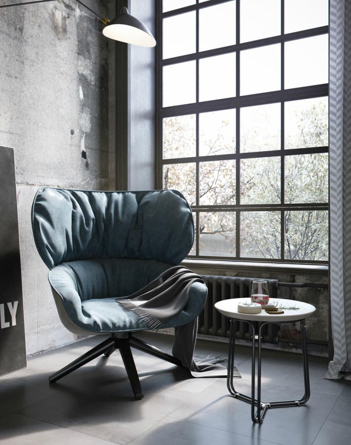 Proyecto 3D para un loft industrial