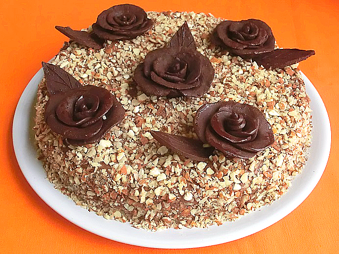 torta di crusca d'avena con mandorle