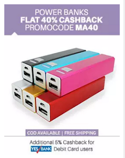 Extra 40% off on Power Banks