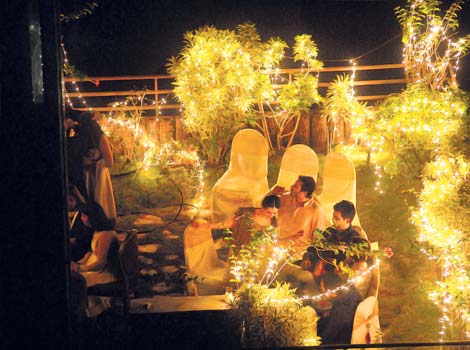 Photos from Saif’s place where the Sangeet ceremony took place