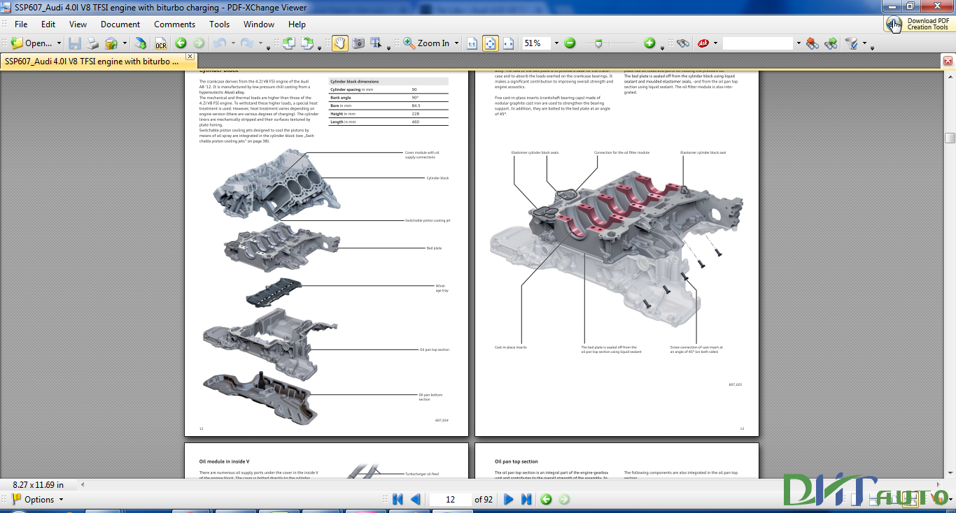 AUDI 4.0L V8 TFSI ENGINE WITH BITURBO CHARGING - Automotive Library