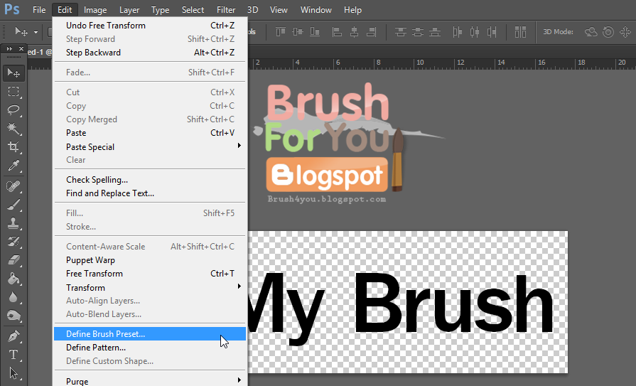 วิธีสร้างบรัชไว้ใช้เอง Brush4you