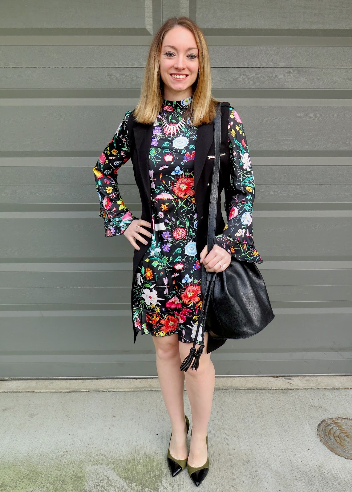 Bell Sleeve Floral Dress + Giveaway!