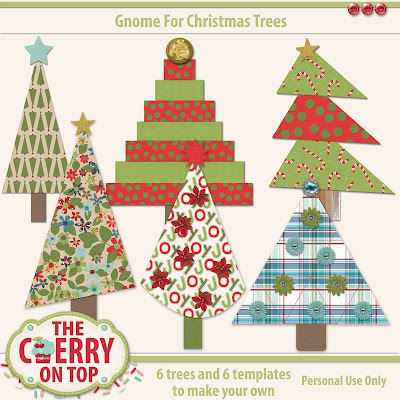  Gnome For Christmas trees and templates