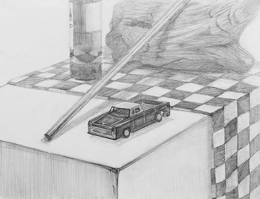 美術クラブ_中学生のデッサン作品