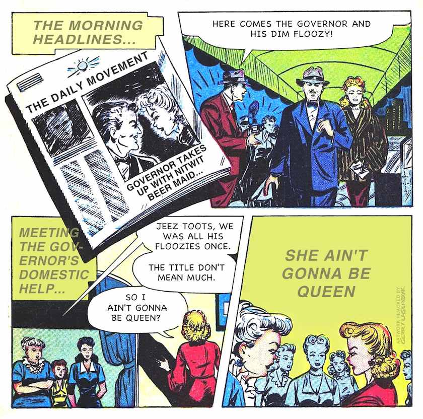 the Governor's floozy the Governor's floozy, a funny comic book story