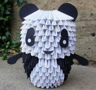 3d origami panda instructions 3d origami panda tutorial youtube.