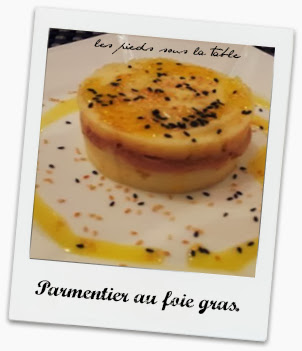  Parmentier au foie gras.