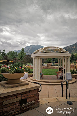 Boulder Colorado Wedding Photographer Photograph of the courtyard at the St Julien Hotel in Colorado for a Wedding