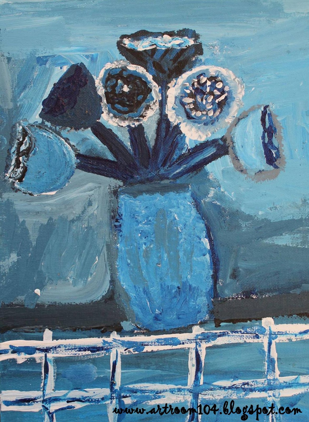 Art Room 104 Finished Monochromatic VanGogh Class A