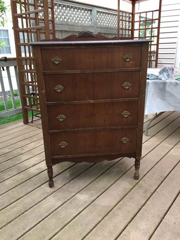 Before: Vintage dresser Before: Vintage dresser