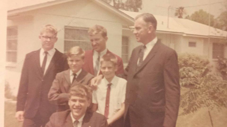 Roy Kellerman with his nephews (courtesy a relative)