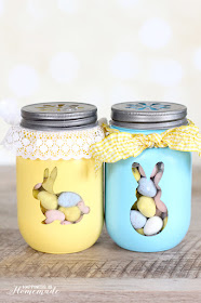 easter bunny diy treat jars